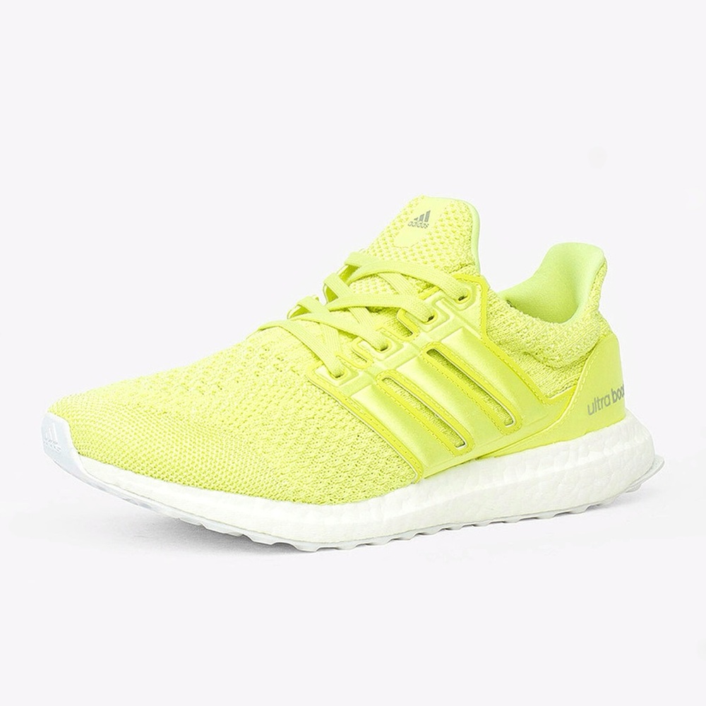 Adidas ultraboost dna pulse yellow green knit athletic shoes - Picture 1 of 10